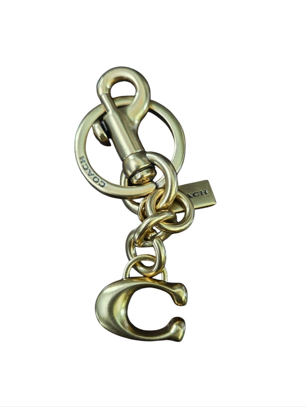 Coach Gold "C"' Bag Charm